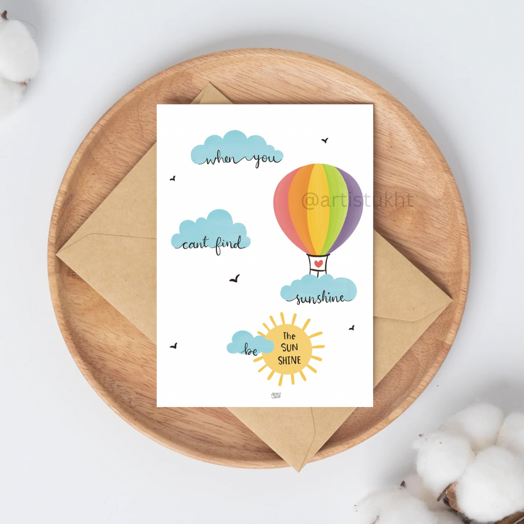 Be the sunshine | A5 print