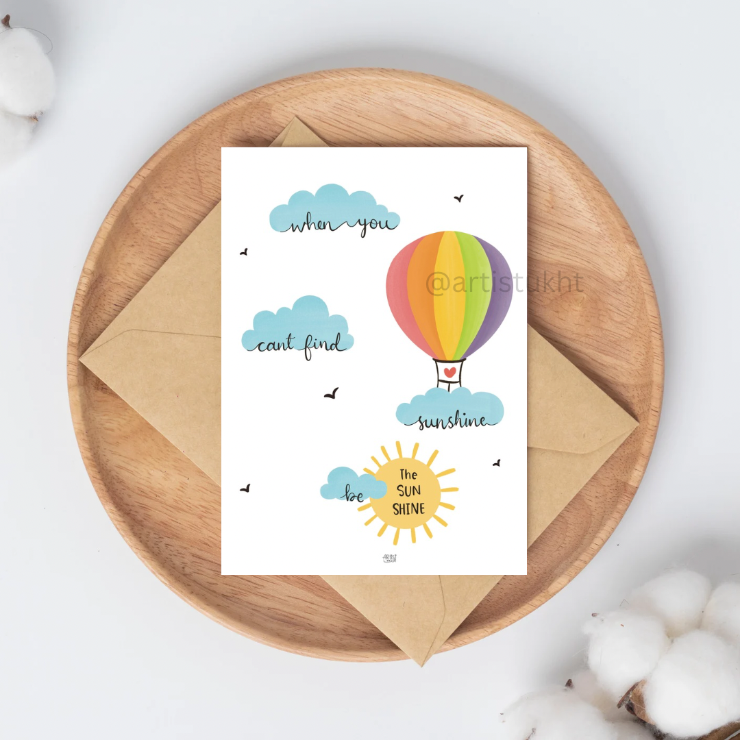 Be the sunshine | A5 print